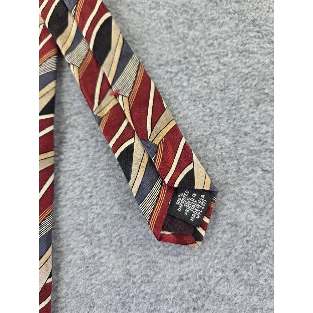Vintage Courrèges Homme Silk French Designer Abstract 90s Geometric Luxury